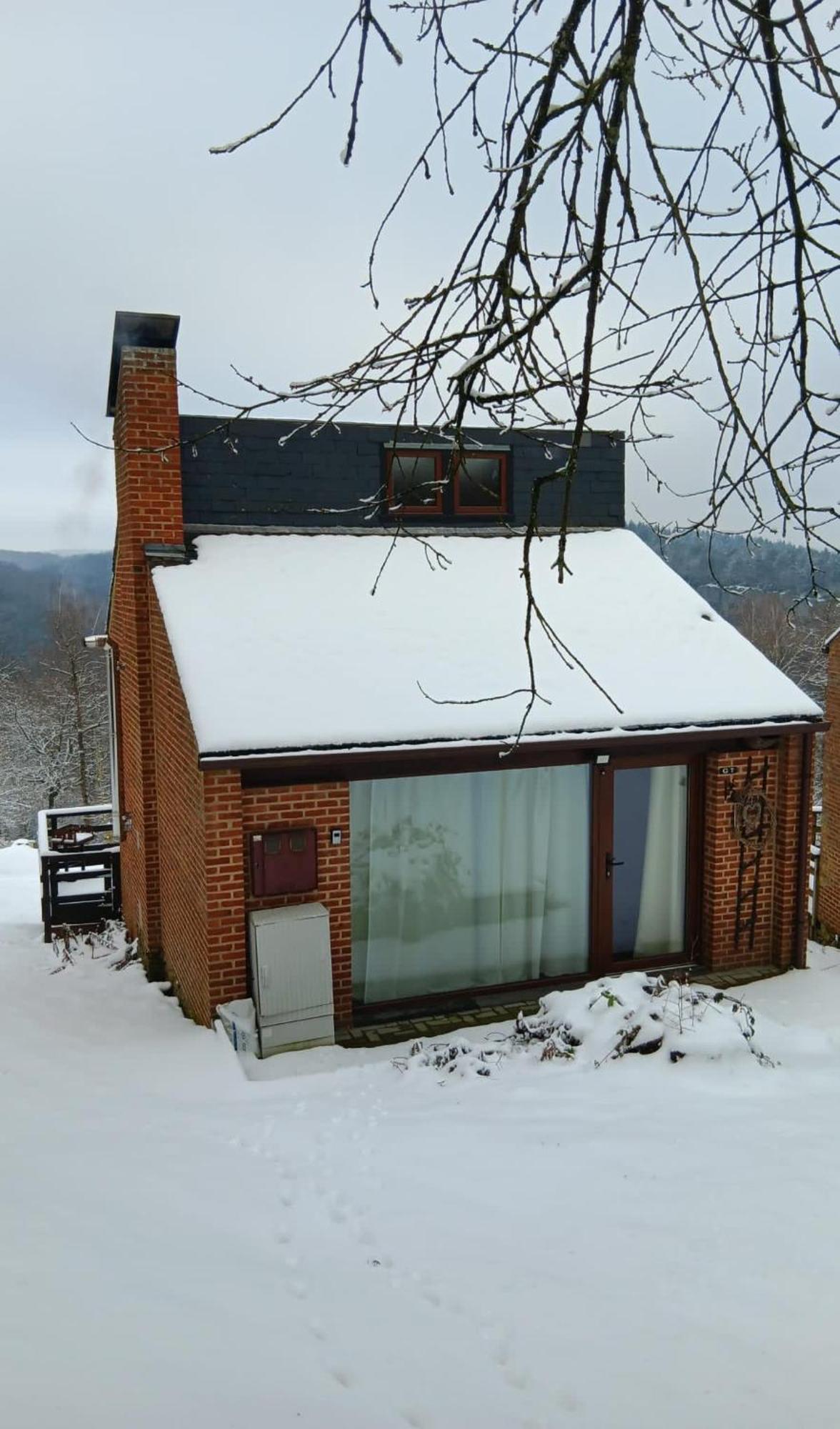 La Cabane D'Helie - Cottage En Pleine Foret - Domaine Du Bonsoy Hastiere-par-dela Exterior foto